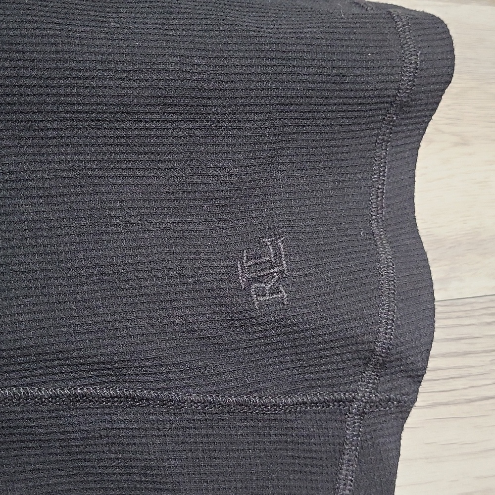 Lauren Ralph Lauren‎ Womens L Thermal Pullover Quarter Zip High Neck Fitted - Picture 4 of 8